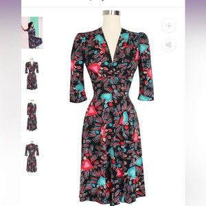 Trashy Diva Ashley 3/4 Sleeve Dress Sacred Hearts size 6 ❤️💙🖤